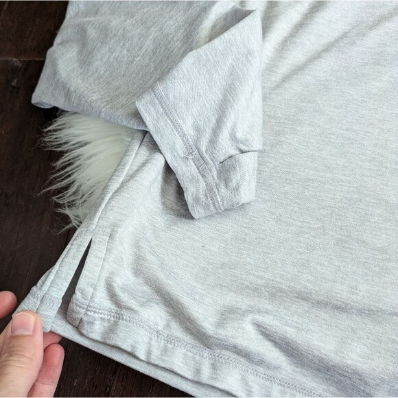Athleta Presence Hoodie grey XS crop cropped top - Picture 10 of 11